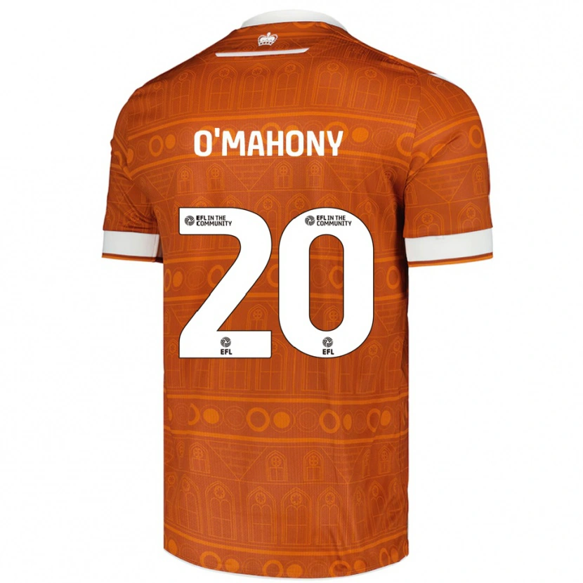 Danxen Heren Mark O'mahony #20 Oranje Wit Uitshirt Uittenue 2025/26 T-Shirt