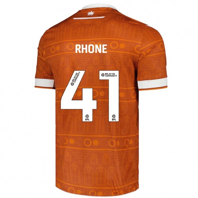 Danxen Heren Harrison Rhone #41 Oranje Wit Uitshirt Uittenue 2025/26 T-Shirt