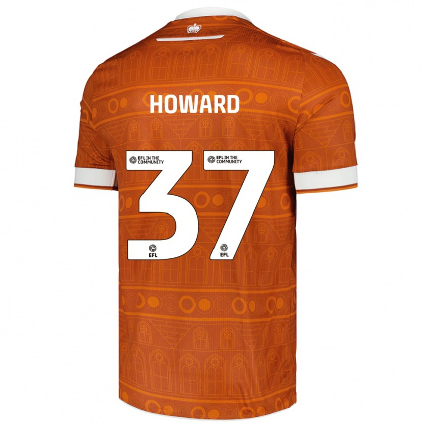 Danxen Heren Luke Howard #37 Oranje Wit Uitshirt Uittenue 2025/26 T-Shirt
