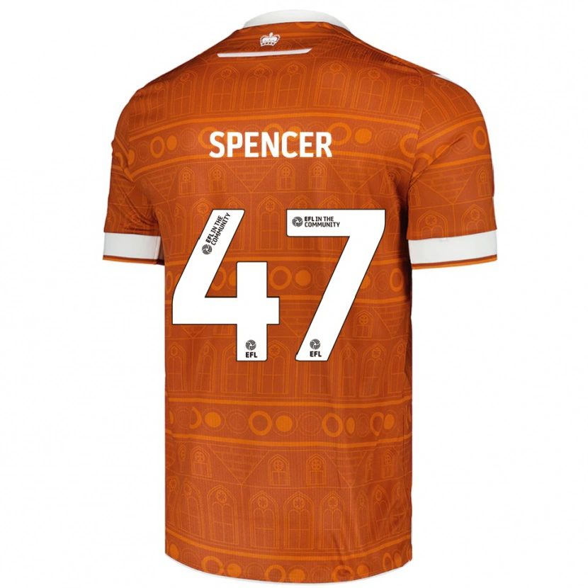 Danxen Heren Shay Spencer #47 Oranje Wit Uitshirt Uittenue 2025/26 T-Shirt