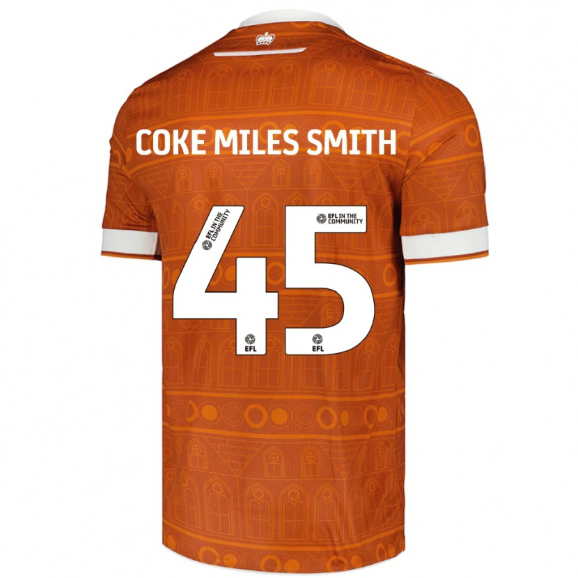 Danxen Heren Kiyan Coke Miles Smith #45 Oranje Wit Uitshirt Uittenue 2025/26 T-Shirt
