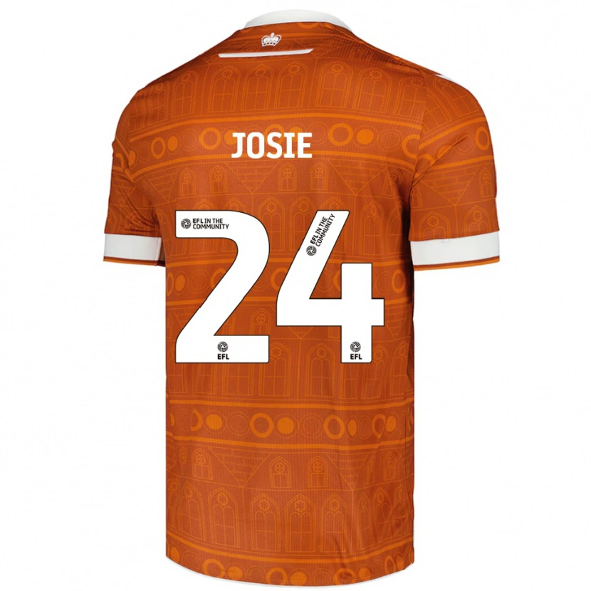 Danxen Heren Josie Longhurst #24 Oranje Wit Uitshirt Uittenue 2025/26 T-Shirt