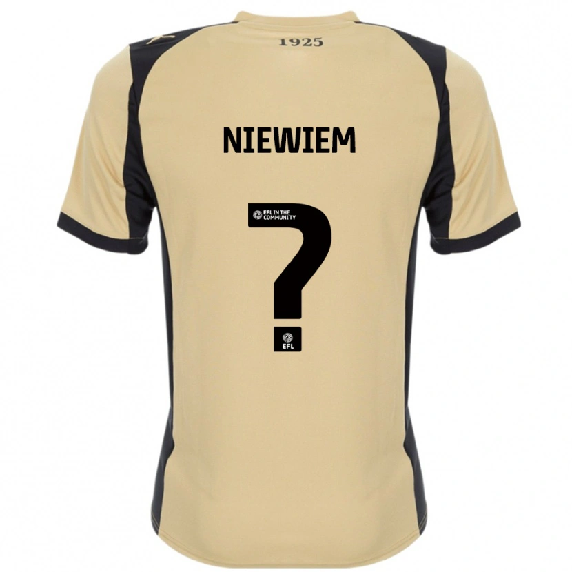 Danxen Heren Oscar Niewiem #0 Goud Zwart Uitshirt Uittenue 2025/26 T-Shirt
