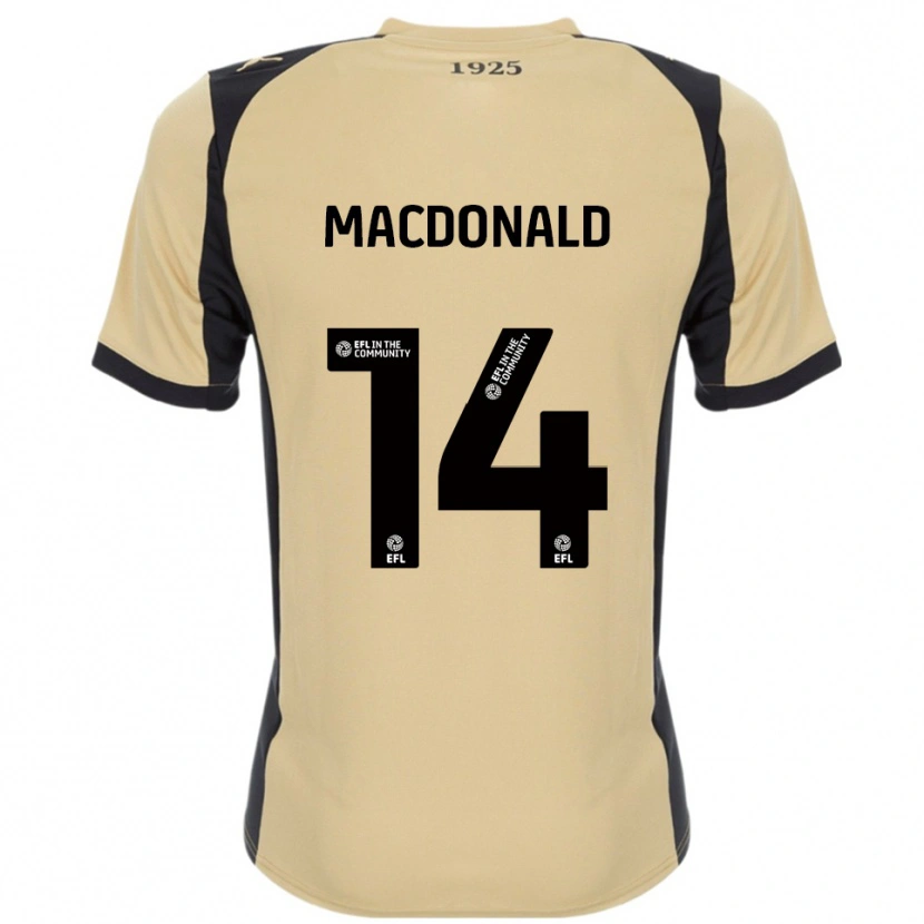 Danxen Heren Alex Macdonald #14 Goud Zwart Uitshirt Uittenue 2025/26 T-Shirt