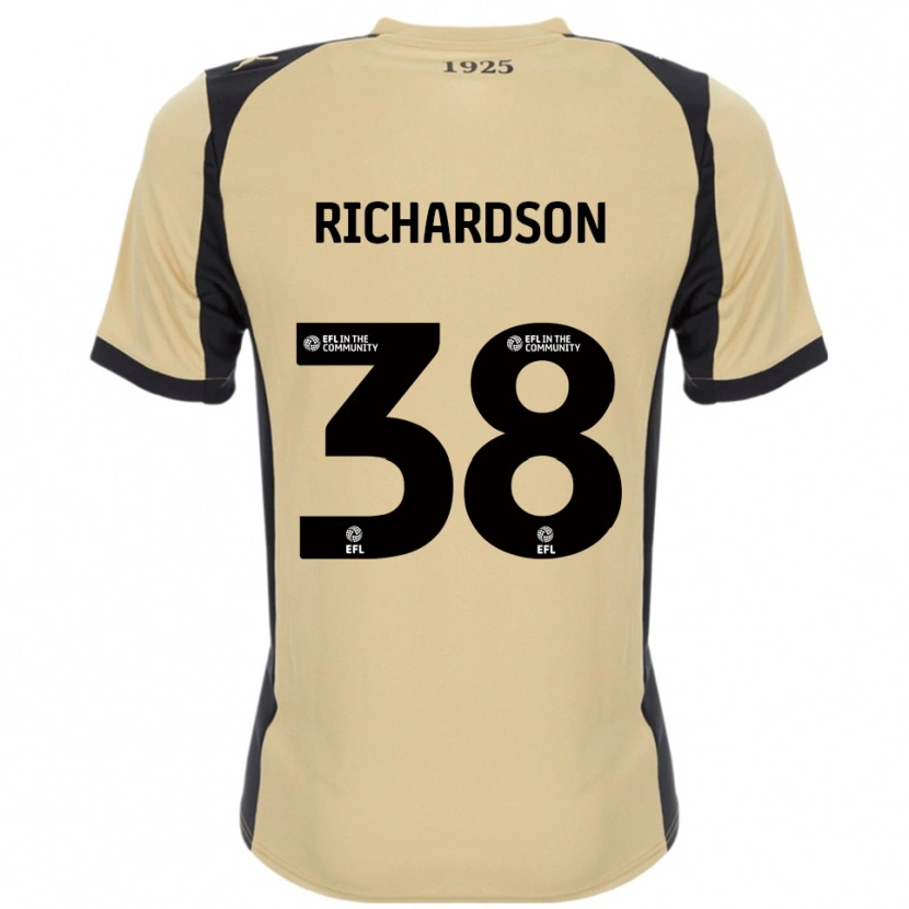 Danxen Heren Kane Richardson #38 Goud Zwart Uitshirt Uittenue 2025/26 T-Shirt