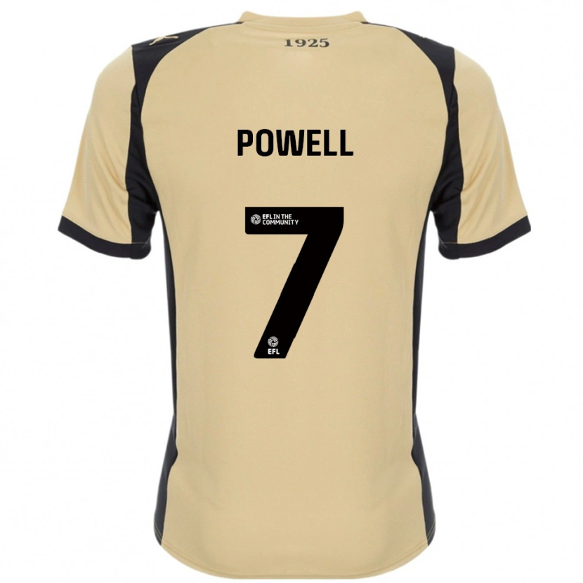 Danxen Heren Joe Powell #7 Goud Zwart Uitshirt Uittenue 2025/26 T-Shirt