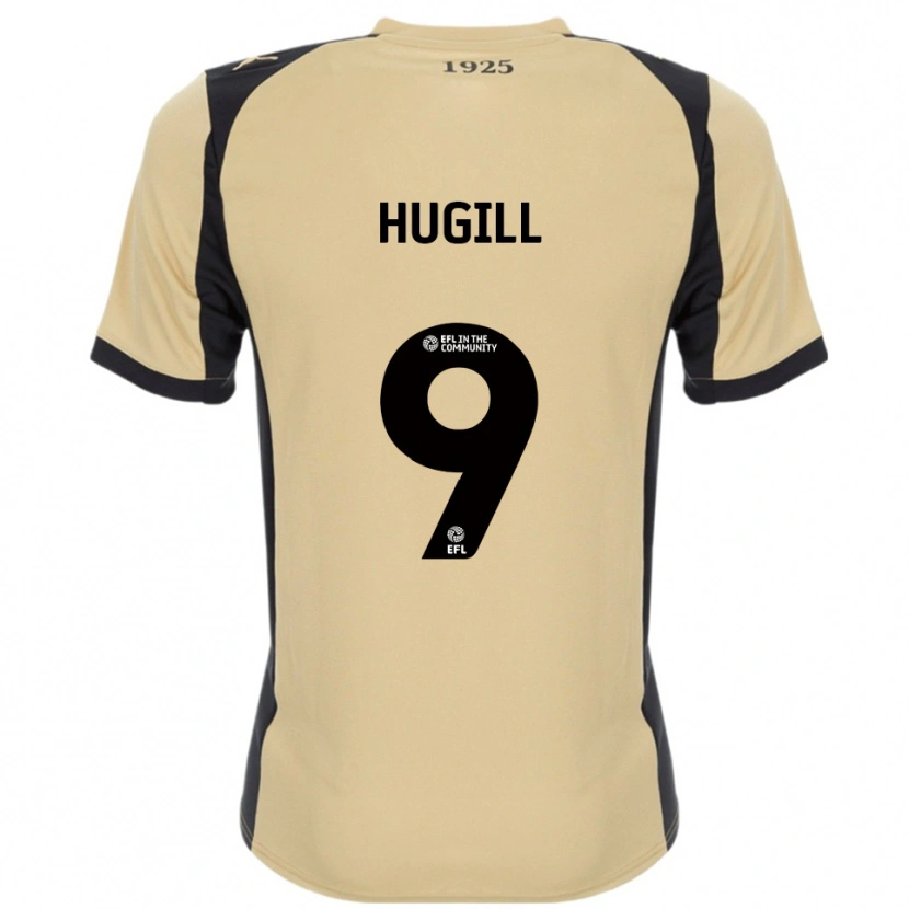 Danxen Heren Jordan Hugill #9 Goud Zwart Uitshirt Uittenue 2025/26 T-Shirt