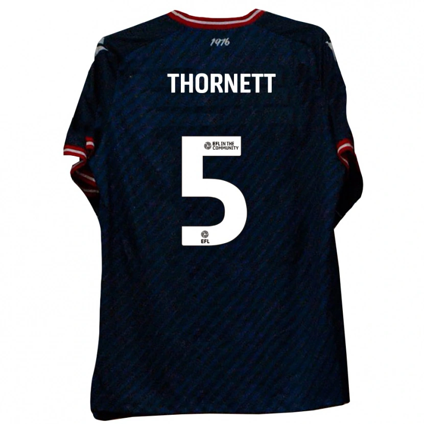 Danxen Heren Alfie Thornett #5 Marine Rood Uitshirt Uittenue 2025/26 T-Shirt