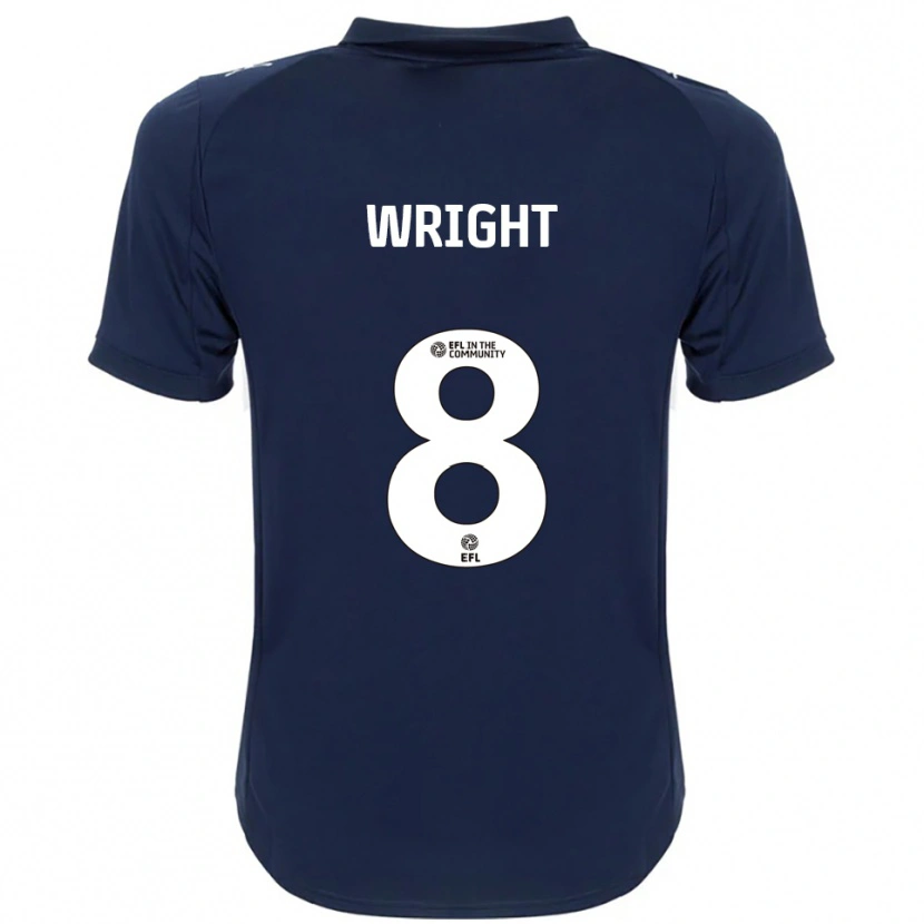 Danxen Heren Callum Wright #8 Marine Wit Uitshirt Uittenue 2025/26 T-Shirt