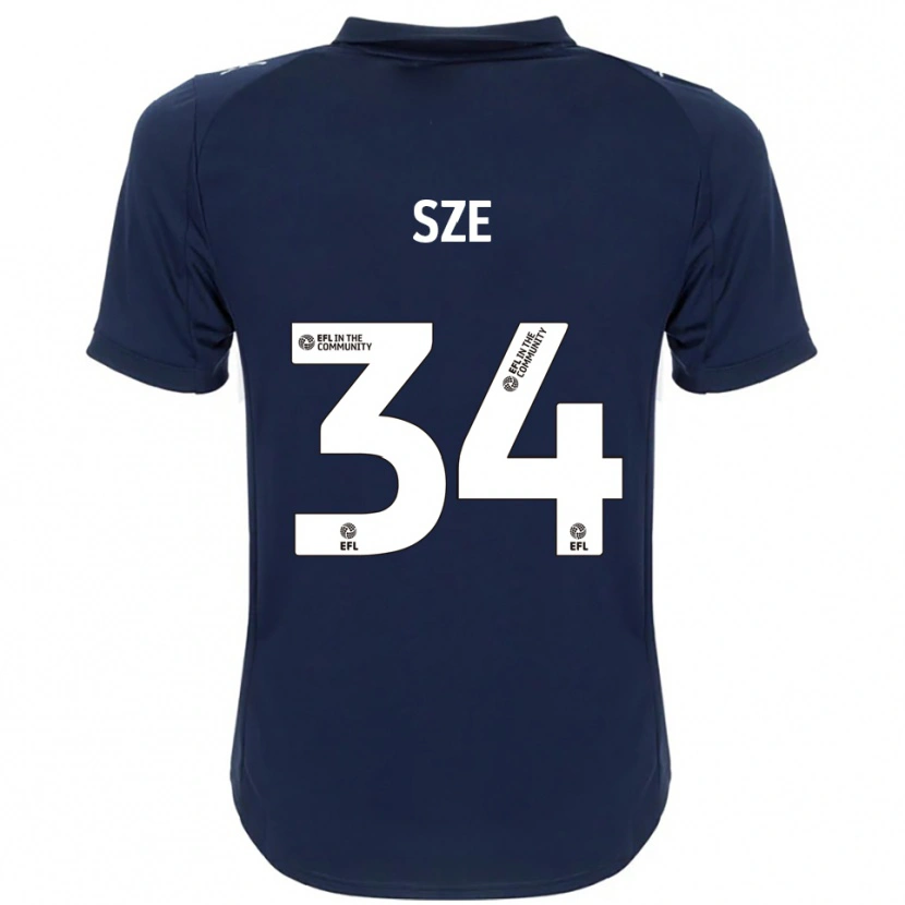 Danxen Heren Chris Sze #34 Marine Wit Uitshirt Uittenue 2025/26 T-Shirt