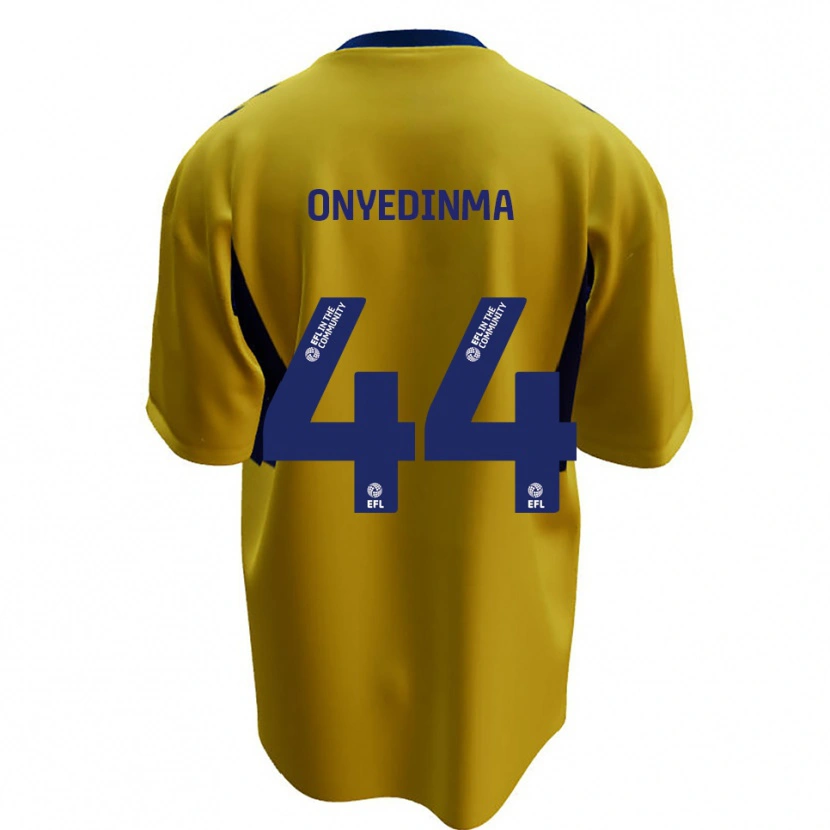Danxen Heren Fred Onyedinma #44 Geel Blauw Uitshirt Uittenue 2025/26 T-Shirt