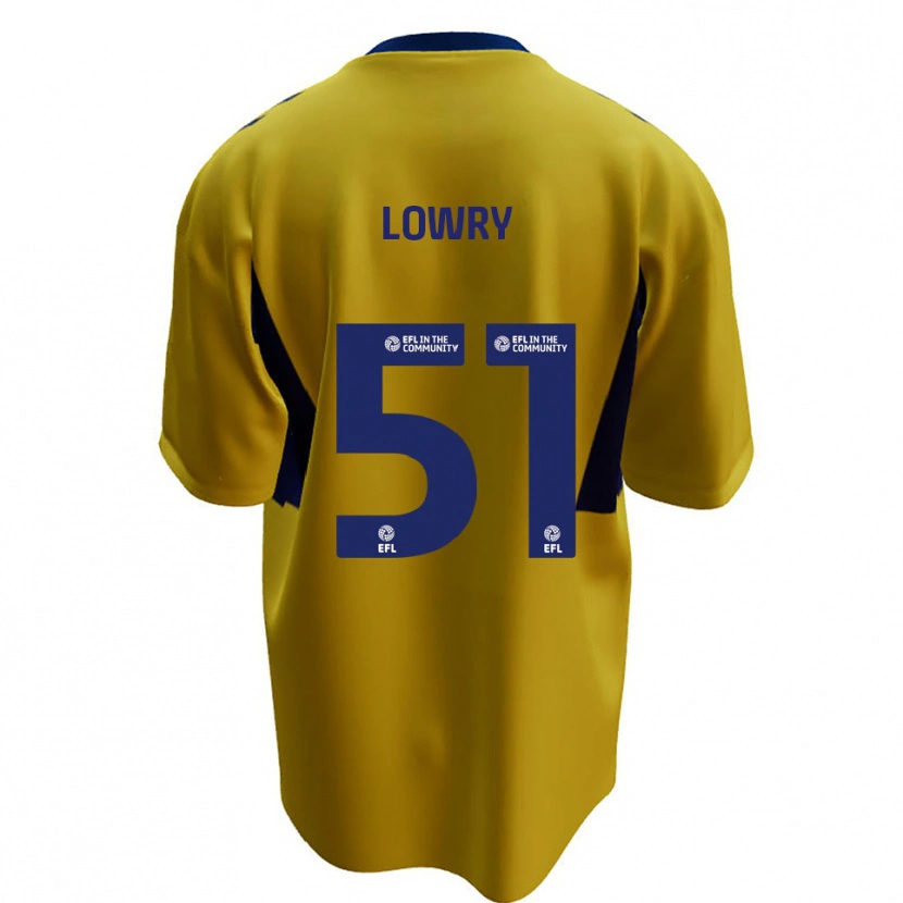 Danxen Heren Alex Lowry #51 Geel Blauw Uitshirt Uittenue 2025/26 T-Shirt