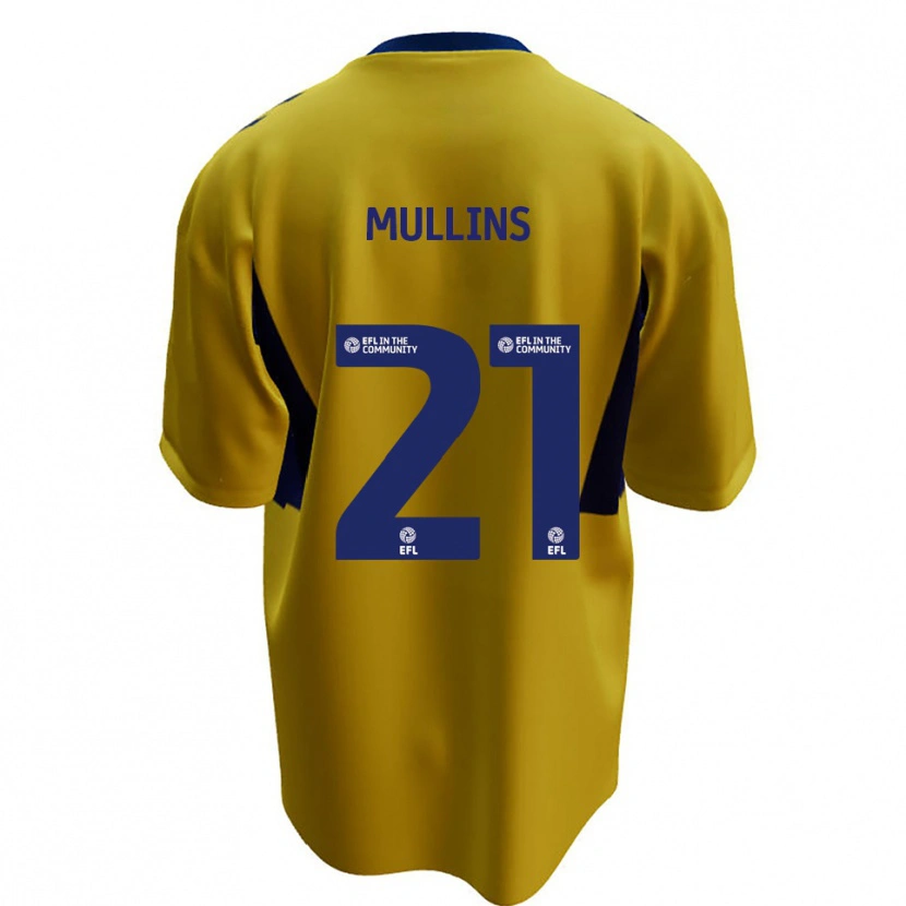 Danxen Heren Jamie Mullins #21 Geel Blauw Uitshirt Uittenue 2025/26 T-Shirt