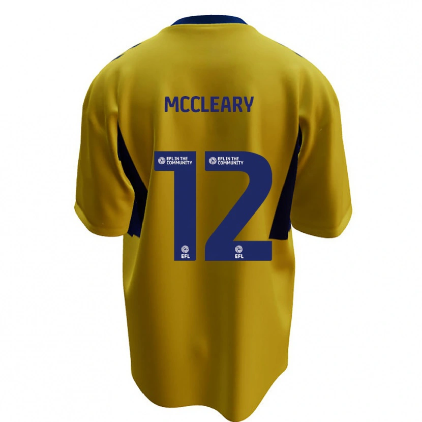 Danxen Heren Garath Mccleary #12 Geel Blauw Uitshirt Uittenue 2025/26 T-Shirt