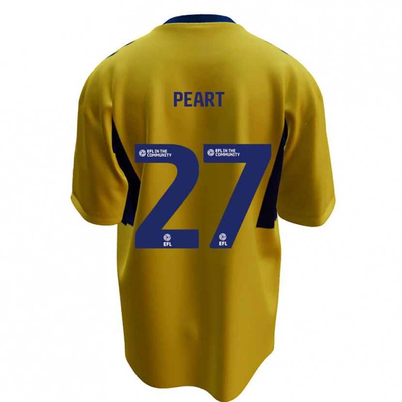 Danxen Heren Brody Peart #27 Geel Blauw Uitshirt Uittenue 2025/26 T-Shirt