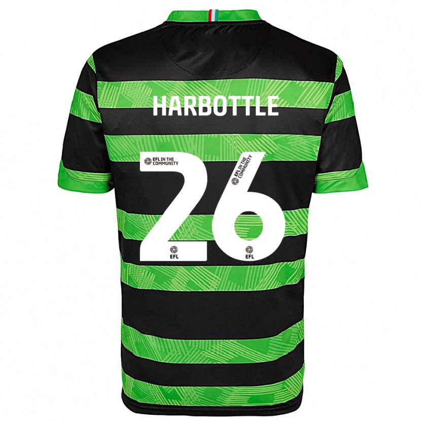 Danxen Heren Riley Harbottle #26 Zwart Groen Uitshirt Uittenue 2025/26 T-Shirt