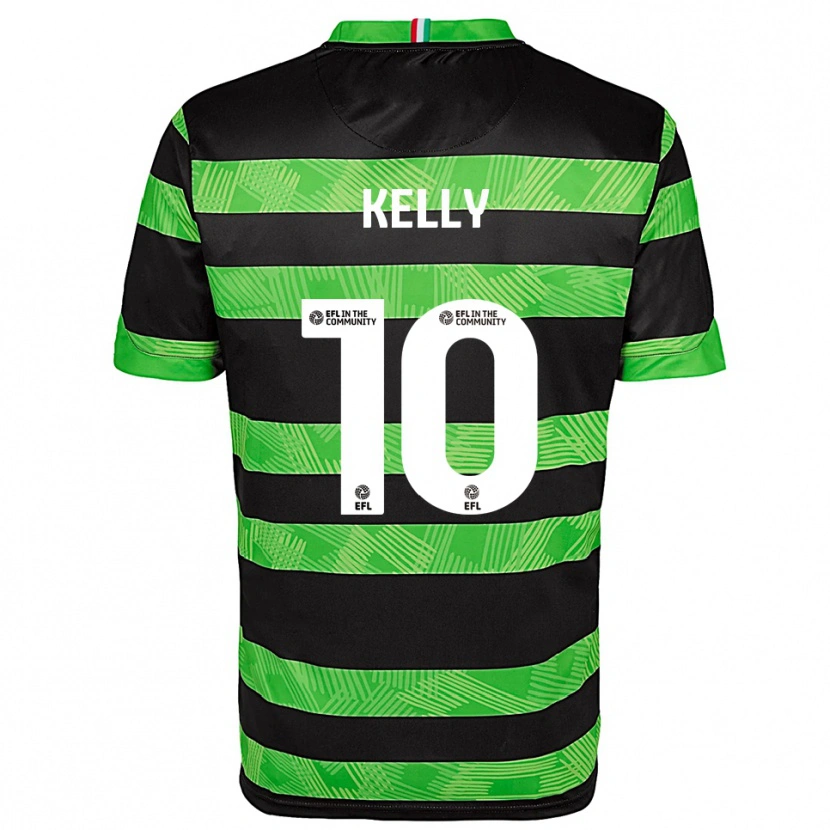 Danxen Heren Josh Kelly #10 Zwart Groen Uitshirt Uittenue 2025/26 T-Shirt