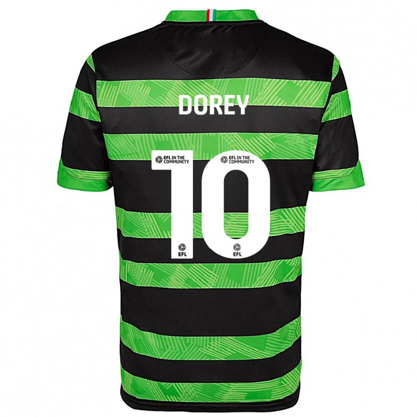 Danxen Heren Ellie Dorey #10 Zwart Groen Uitshirt Uittenue 2025/26 T-Shirt