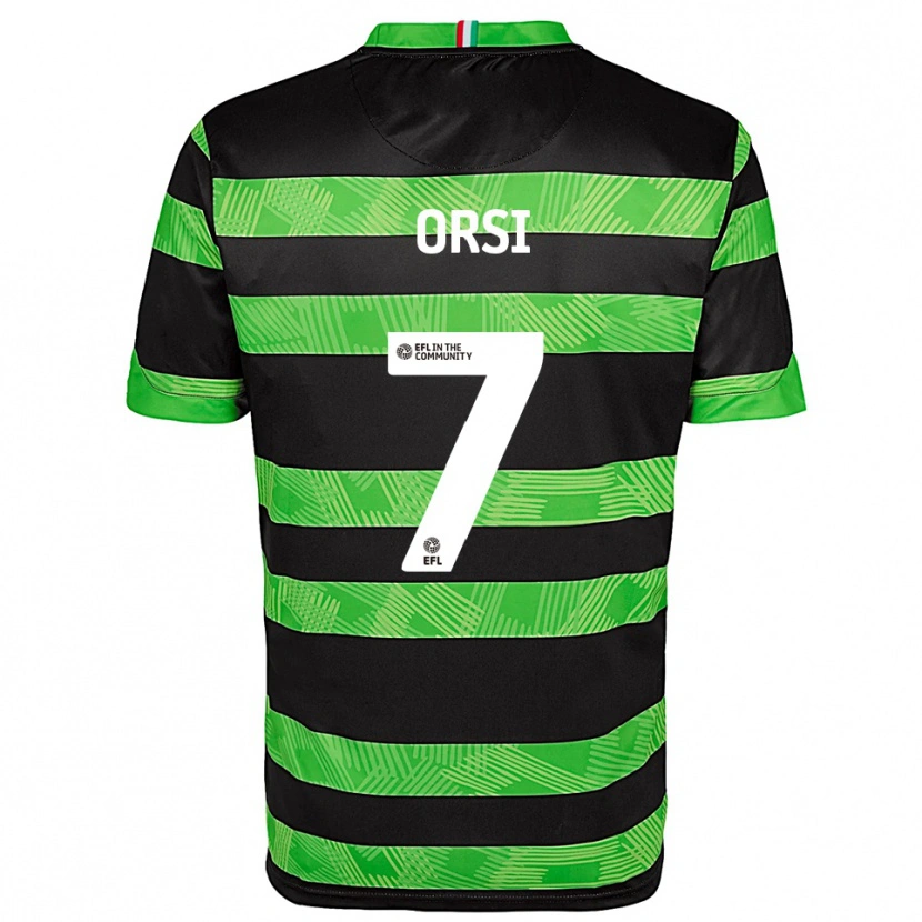 Danxen Heren Danilo Orsi #7 Zwart Groen Uitshirt Uittenue 2025/26 T-Shirt
