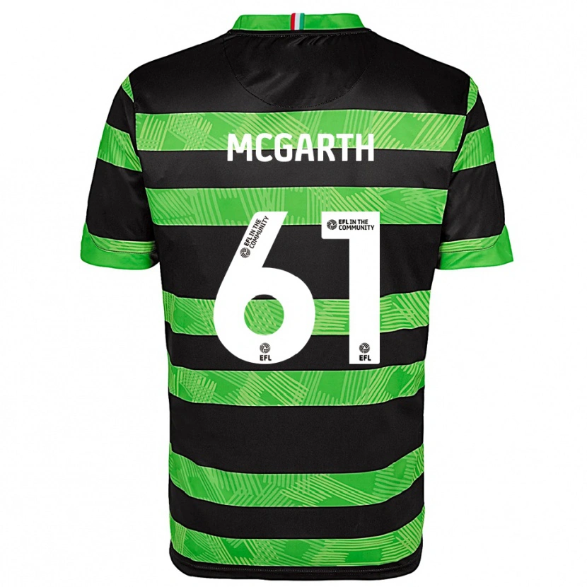 Danxen Heren Ethan Mcgarth #61 Zwart Groen Uitshirt Uittenue 2025/26 T-Shirt
