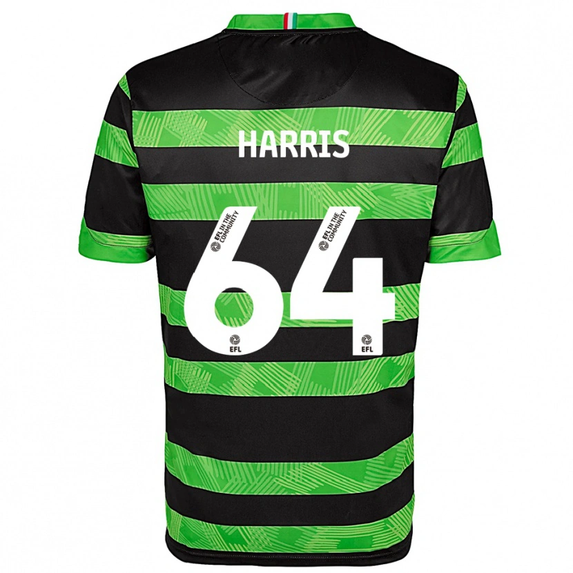 Danxen Heren Conor Harris #64 Zwart Groen Uitshirt Uittenue 2025/26 T-Shirt