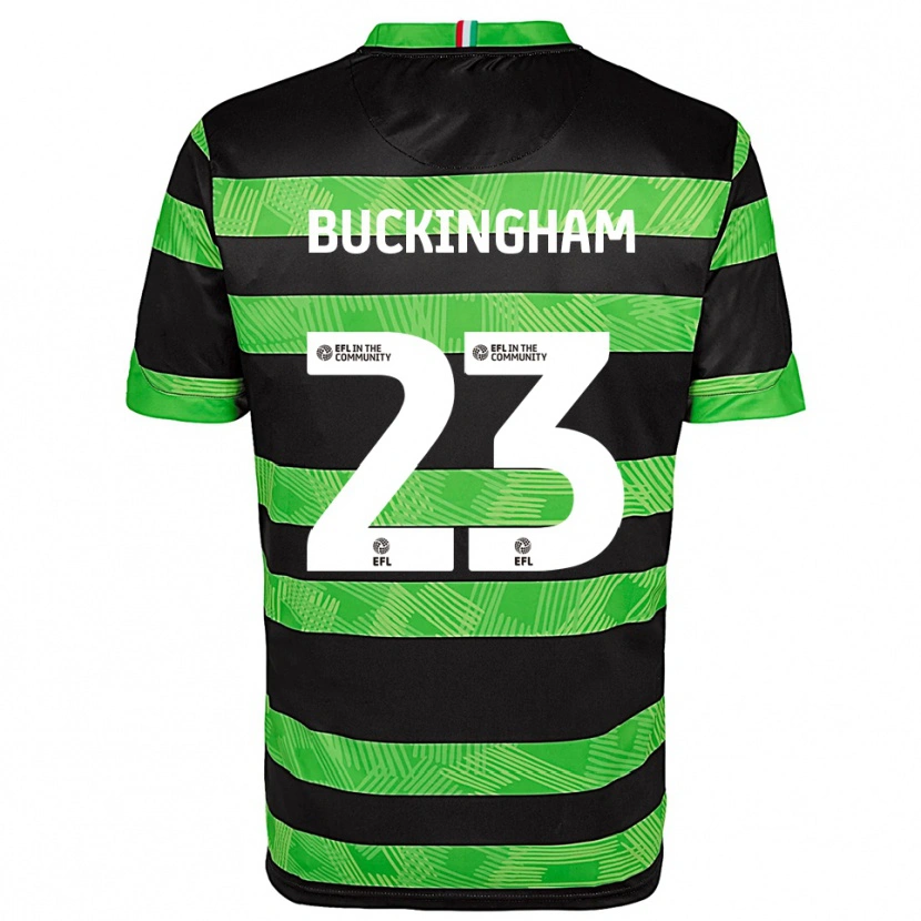 Danxen Heren Kaylee Buckingham #23 Zwart Groen Uitshirt Uittenue 2025/26 T-Shirt