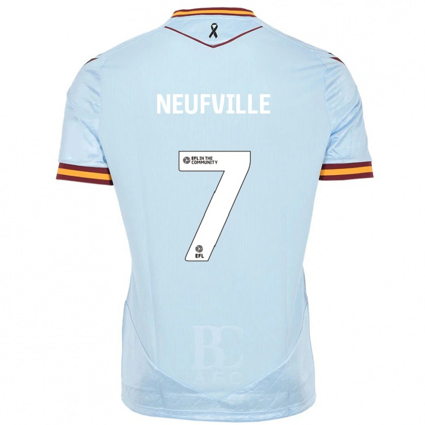 Danxen Heren Josh Neufville #7 Hemelsblauw Uitshirt Uittenue 2025/26 T-Shirt
