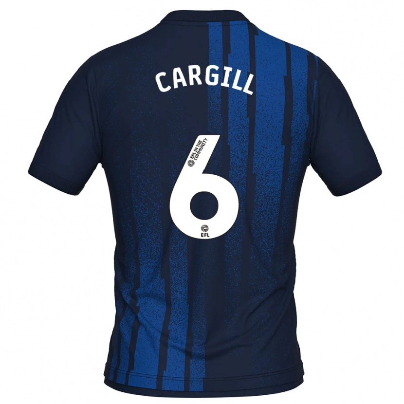Danxen Heren Baily Cargill #6 Marine Wit Uitshirt Uittenue 2025/26 T-Shirt