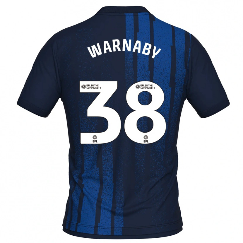 Danxen Heren Lewis Warnaby #38 Marine Wit Uitshirt Uittenue 2025/26 T-Shirt
