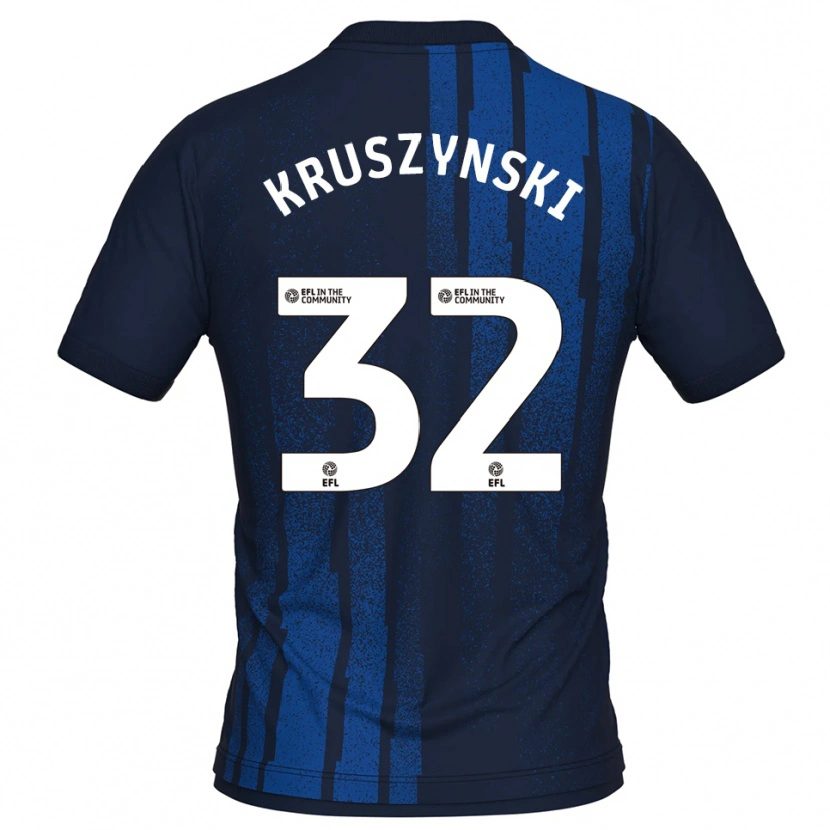 Danxen Heren Jakub Kruszynski #32 Marine Wit Uitshirt Uittenue 2025/26 T-Shirt