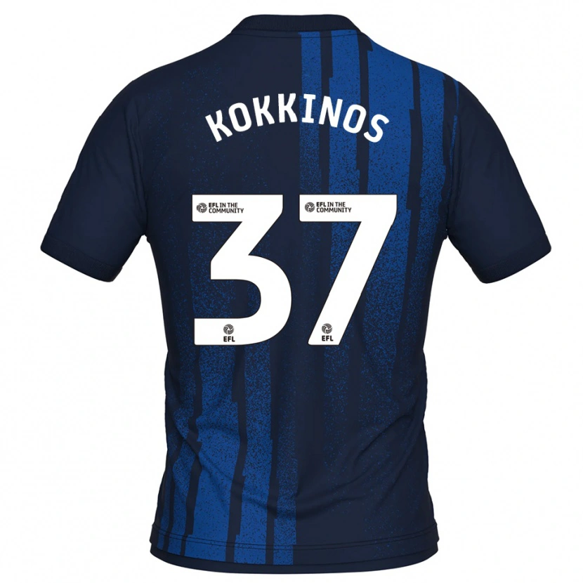 Danxen Heren Ronnie Kokkinos #37 Marine Wit Uitshirt Uittenue 2025/26 T-Shirt