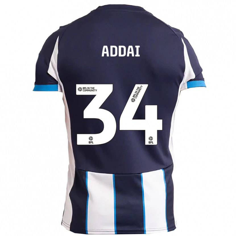 Danxen Heren Corey Addai #34 Wit Marine Uitshirt Uittenue 2025/26 T-Shirt