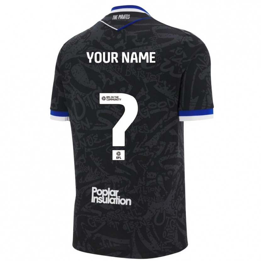 Danxen Heren Uw Naam #0 Zwart Wit Uitshirt Uittenue 2025/26 T-Shirt