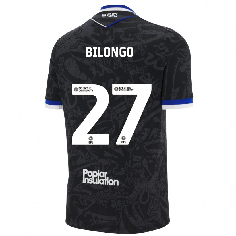 Danxen Heren Bryant Bilongo #27 Zwart Wit Uitshirt Uittenue 2025/26 T-Shirt