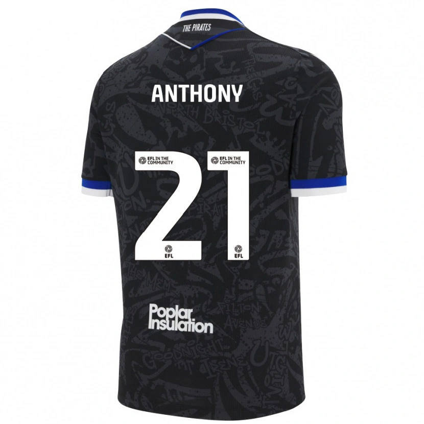 Danxen Heren Micah Anthony #21 Zwart Wit Uitshirt Uittenue 2025/26 T-Shirt