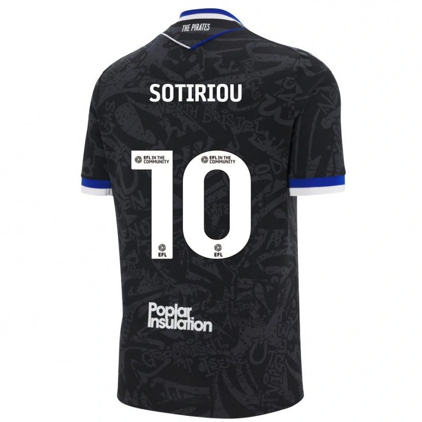 Danxen Heren Ruel Sotiriou #10 Zwart Wit Uitshirt Uittenue 2025/26 T-Shirt