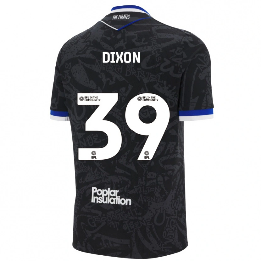 Danxen Heren Quincy Dixon #39 Zwart Wit Uitshirt Uittenue 2025/26 T-Shirt