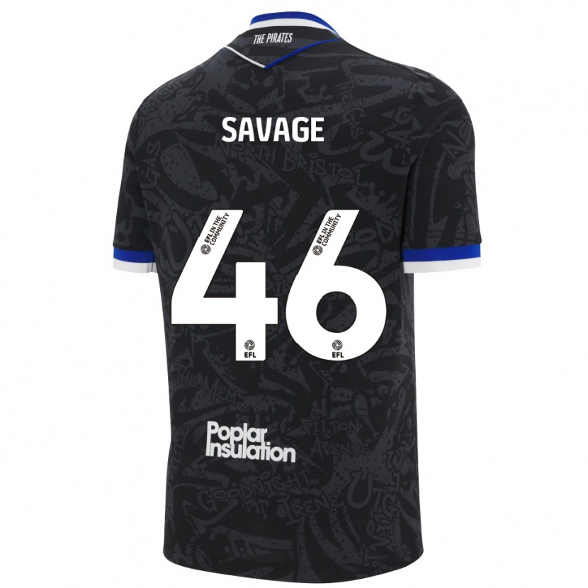 Danxen Heren Taelan Savage #46 Zwart Wit Uitshirt Uittenue 2025/26 T-Shirt
