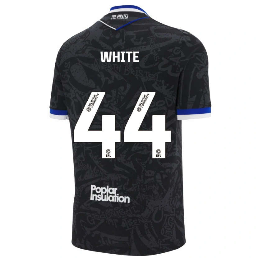 Danxen Heren Charlie White #44 Zwart Wit Uitshirt Uittenue 2025/26 T-Shirt