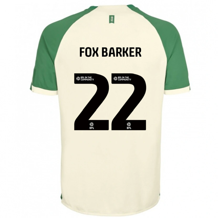 Danxen Heren Mistie Fox-Barker #22 Gebroken Wit Groen Uitshirt Uittenue 2025/26 T-Shirt
