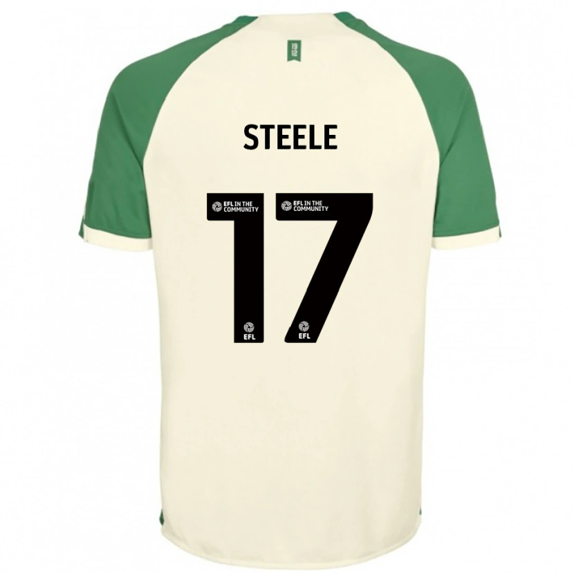 Danxen Heren Fran Steele #17 Gebroken Wit Groen Uitshirt Uittenue 2025/26 T-Shirt