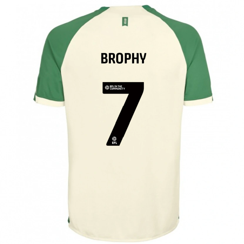 Danxen Heren James Brophy #7 Gebroken Wit Groen Uitshirt Uittenue 2025/26 T-Shirt