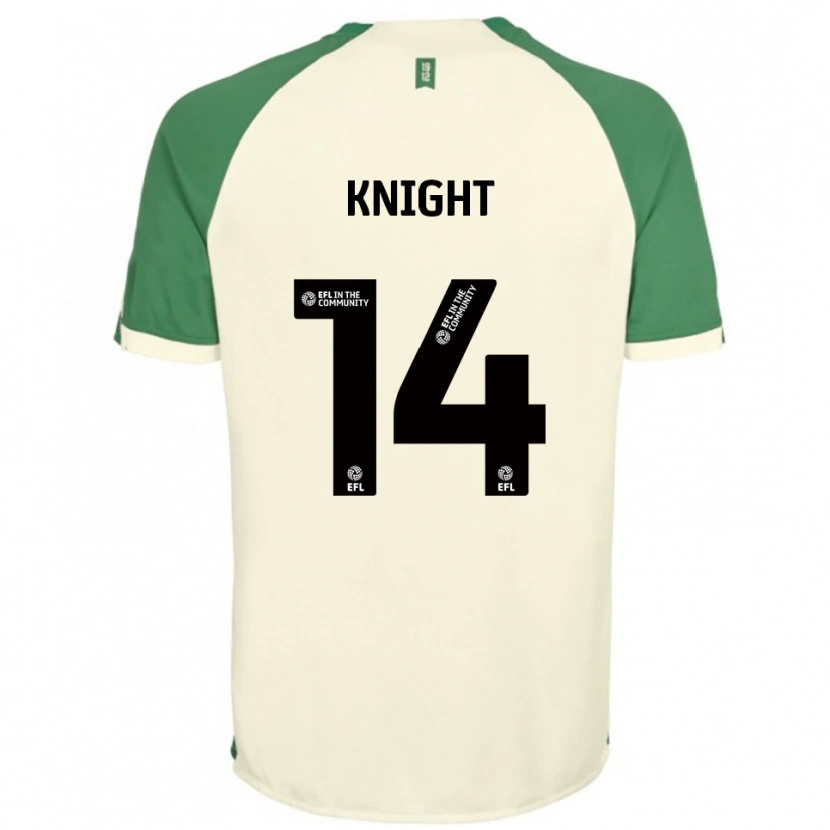 Danxen Heren Ben Knight #14 Gebroken Wit Groen Uitshirt Uittenue 2025/26 T-Shirt