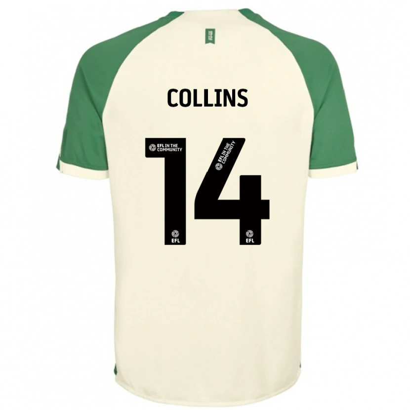 Danxen Heren Natasha Collins #14 Gebroken Wit Groen Uitshirt Uittenue 2025/26 T-Shirt