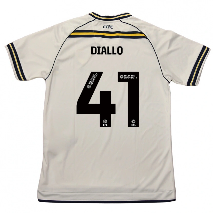 Danxen Heren Mamadou Diallo #41 Wit Marine Uitshirt Uittenue 2025/26 T-Shirt