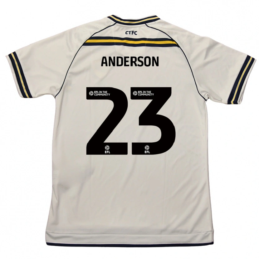Danxen Heren Taine Anderson #23 Wit Marine Uitshirt Uittenue 2025/26 T-Shirt