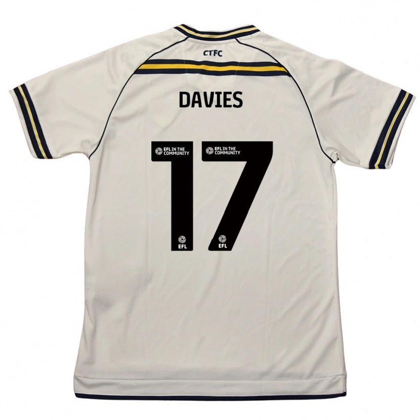 Danxen Heren Annabel Davies #17 Wit Marine Uitshirt Uittenue 2025/26 T-Shirt