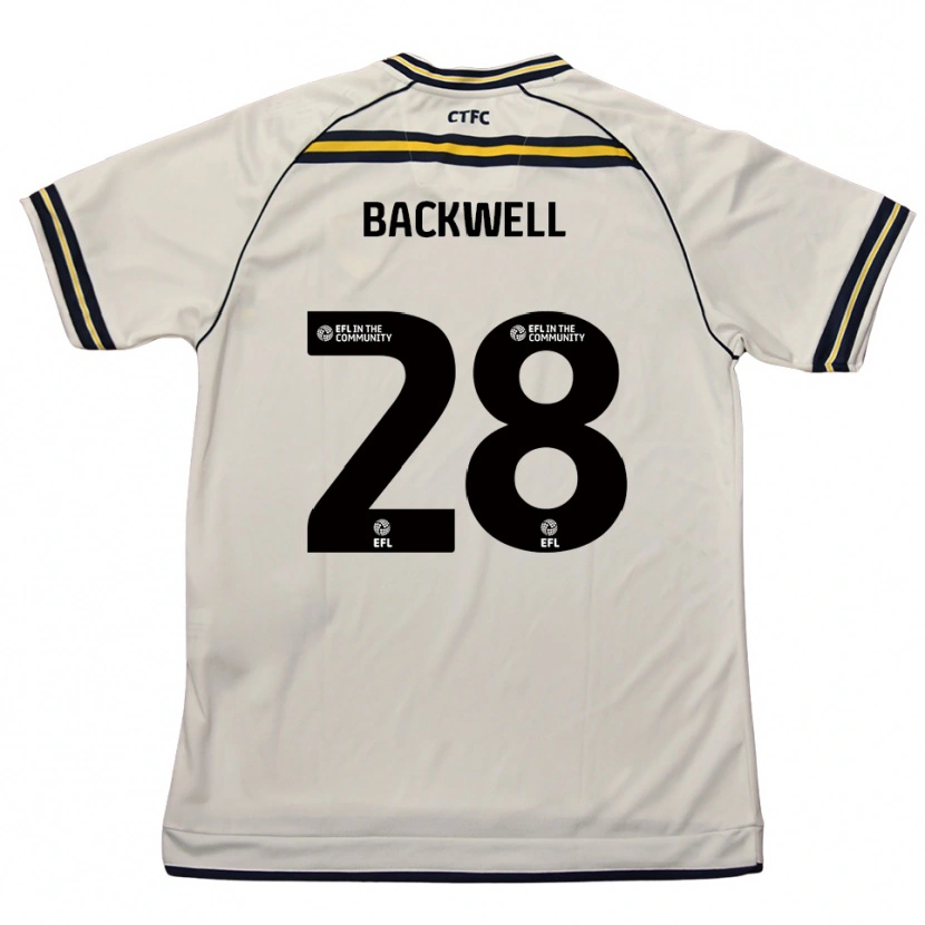 Danxen Heren Tommy Backwell #28 Wit Marine Uitshirt Uittenue 2025/26 T-Shirt