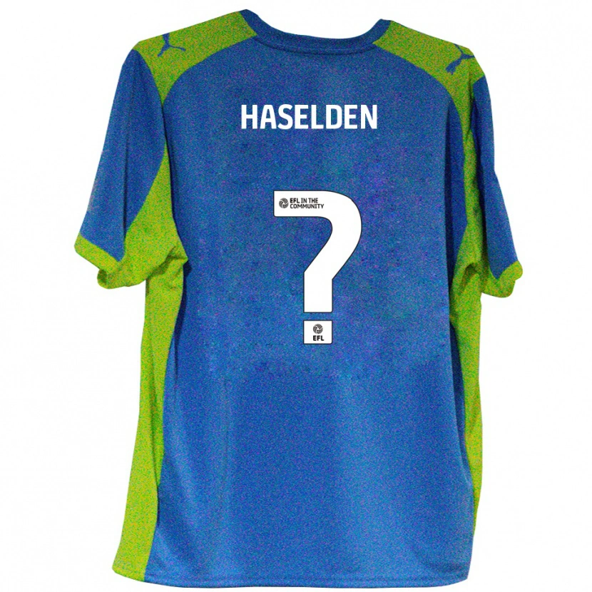Danxen Heren Fin Haselden #0 Hemelsblauw Geel Uitshirt Uittenue 2025/26 T-Shirt