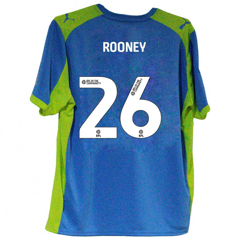 Danxen Heren Shaun Rooney #26 Hemelsblauw Geel Uitshirt Uittenue 2025/26 T-Shirt